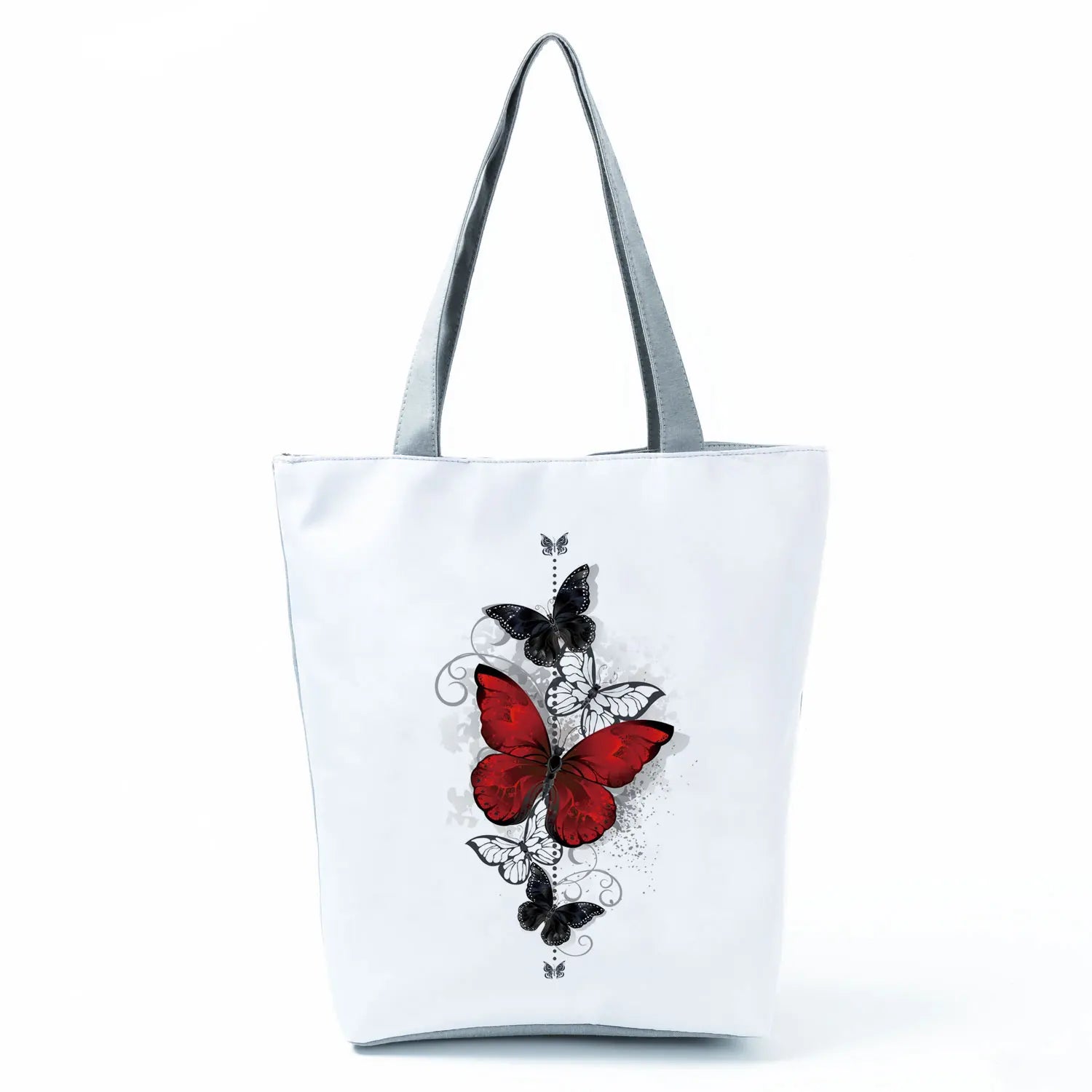 Women's Handbags Butterfly Elegant Print Harajuku Large Capacity Shopping Bag Beautiful Practical Tote Travel Beach Shoulder Bag