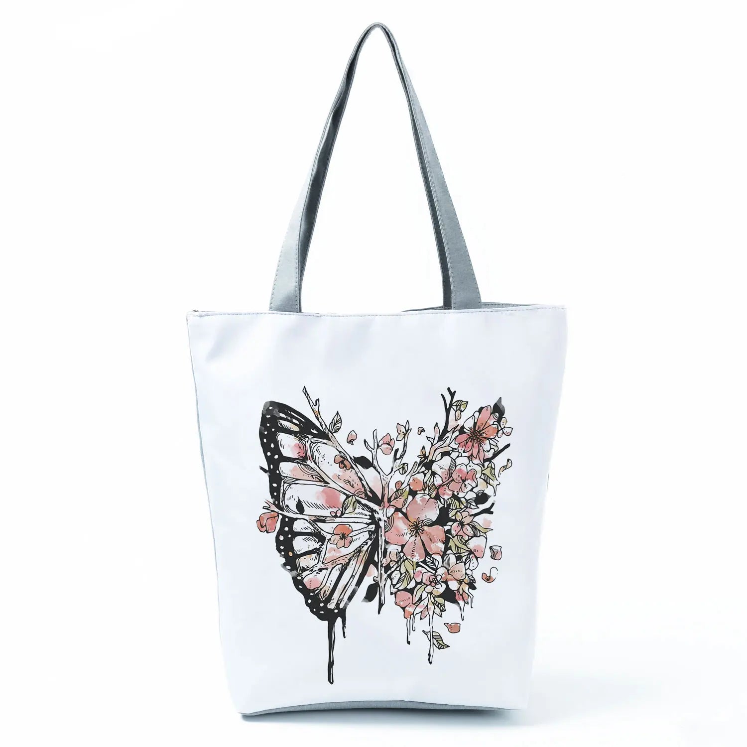 Women's Handbags Butterfly Elegant Print Harajuku Large Capacity Shopping Bag Beautiful Practical Tote Travel Beach Shoulder Bag