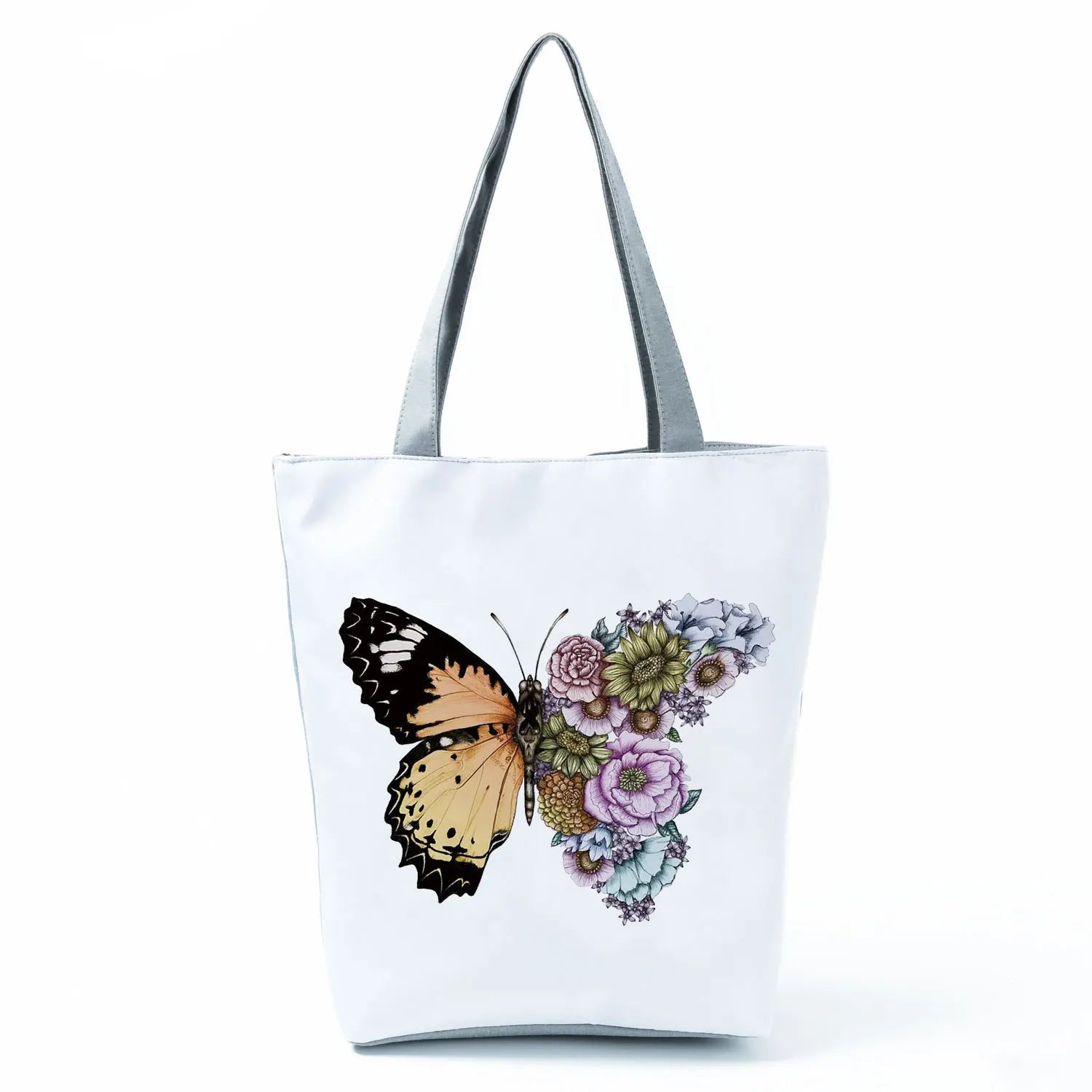 Women's Handbags Butterfly Elegant Print Harajuku Large Capacity Shopping Bag Beautiful Practical Tote Travel Beach Shoulder Bag