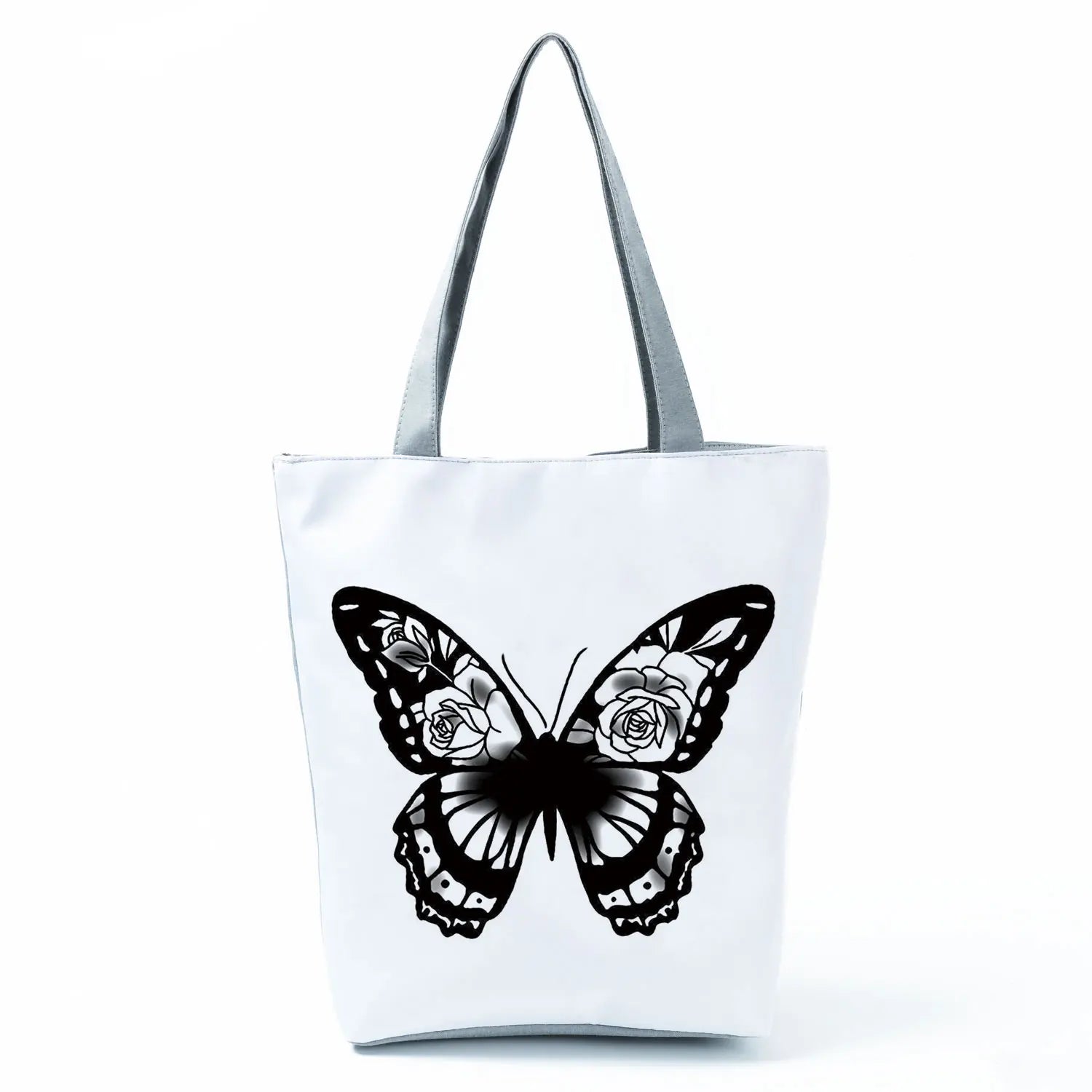 Women's Handbags Butterfly Elegant Print Harajuku Large Capacity Shopping Bag Beautiful Practical Tote Travel Beach Shoulder Bag