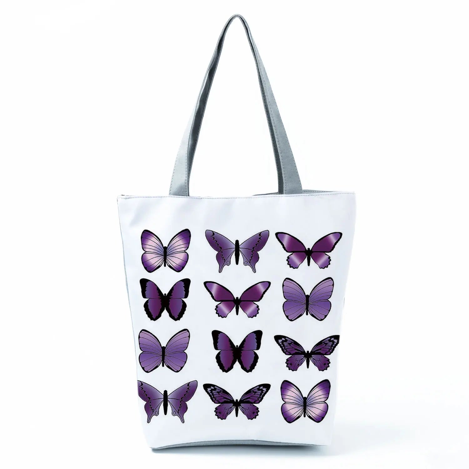 Women's Handbags Butterfly Elegant Print Harajuku Large Capacity Shopping Bag Beautiful Practical Tote Travel Beach Shoulder Bag