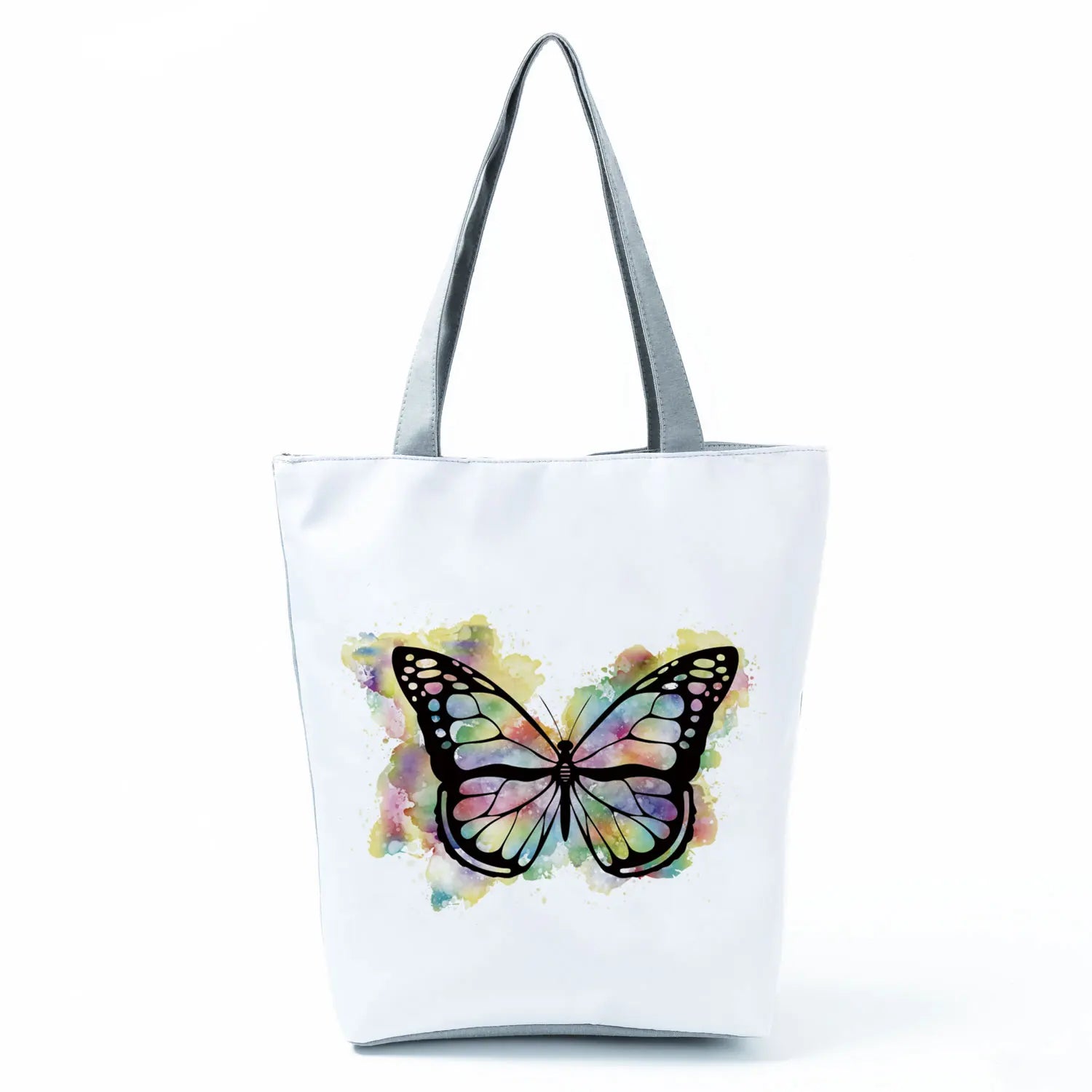 Women's Handbags Butterfly Elegant Print Harajuku Large Capacity Shopping Bag Beautiful Practical Tote Travel Beach Shoulder Bag