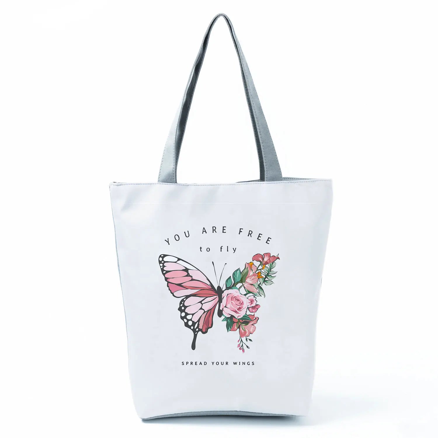 Women's Handbags Butterfly Elegant Print Harajuku Large Capacity Shopping Bag Beautiful Practical Tote Travel Beach Shoulder Bag