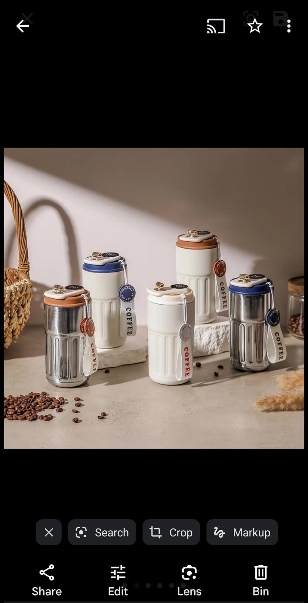 Coffee Cup mug flask vacuum coffee